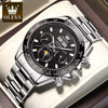 Men Silver Stainless Steel Strap  Mechanical High Quality Seagull Movement watch
